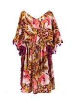 Powder Hibiscus Kaftan