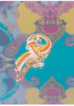Powder Tangerine Twist Brooch