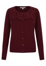 Uttam Boutique Lace Cardigan (raspberry)