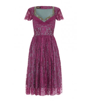 Nancy Mac Annie Dress in Rose Lace