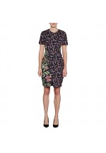 French Connection Bluhm Botero Mix Dress (Black Multi)