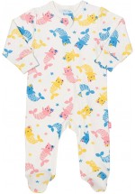 Kite Clothing Girls Mercat Sleepsuit (Cream Multi)