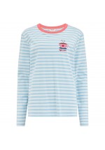 Sugarhill Brighton Brunswick Jersey Top (Off White/Blue) SS26